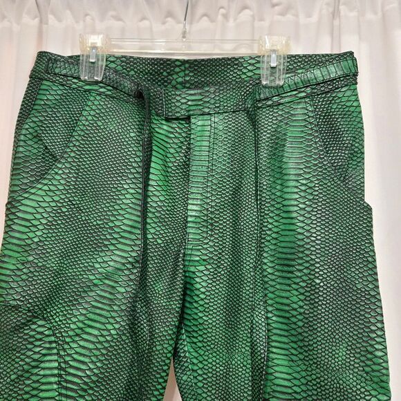 Flauce SUPER-SLIMEY CARGO pants size 36 like new rare find! 100% Cowhide leather - Picture 8 of 15